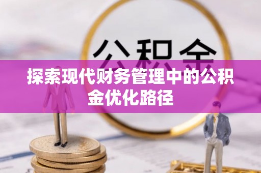 庐江探索现代财务管理中的公积金优化路径